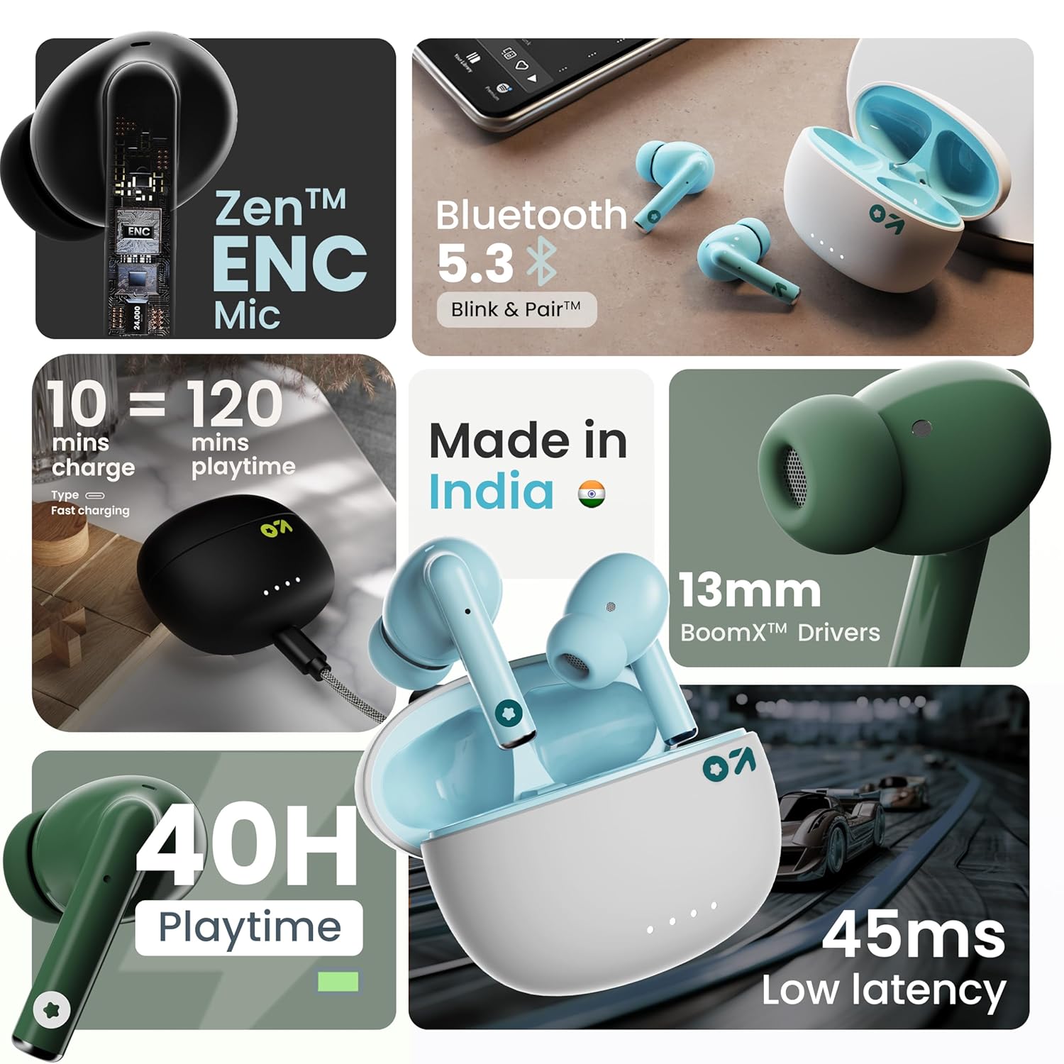 GOBOULT W20 Truly Wireless in Ear Earbuds with 40H Playtime - Image 3