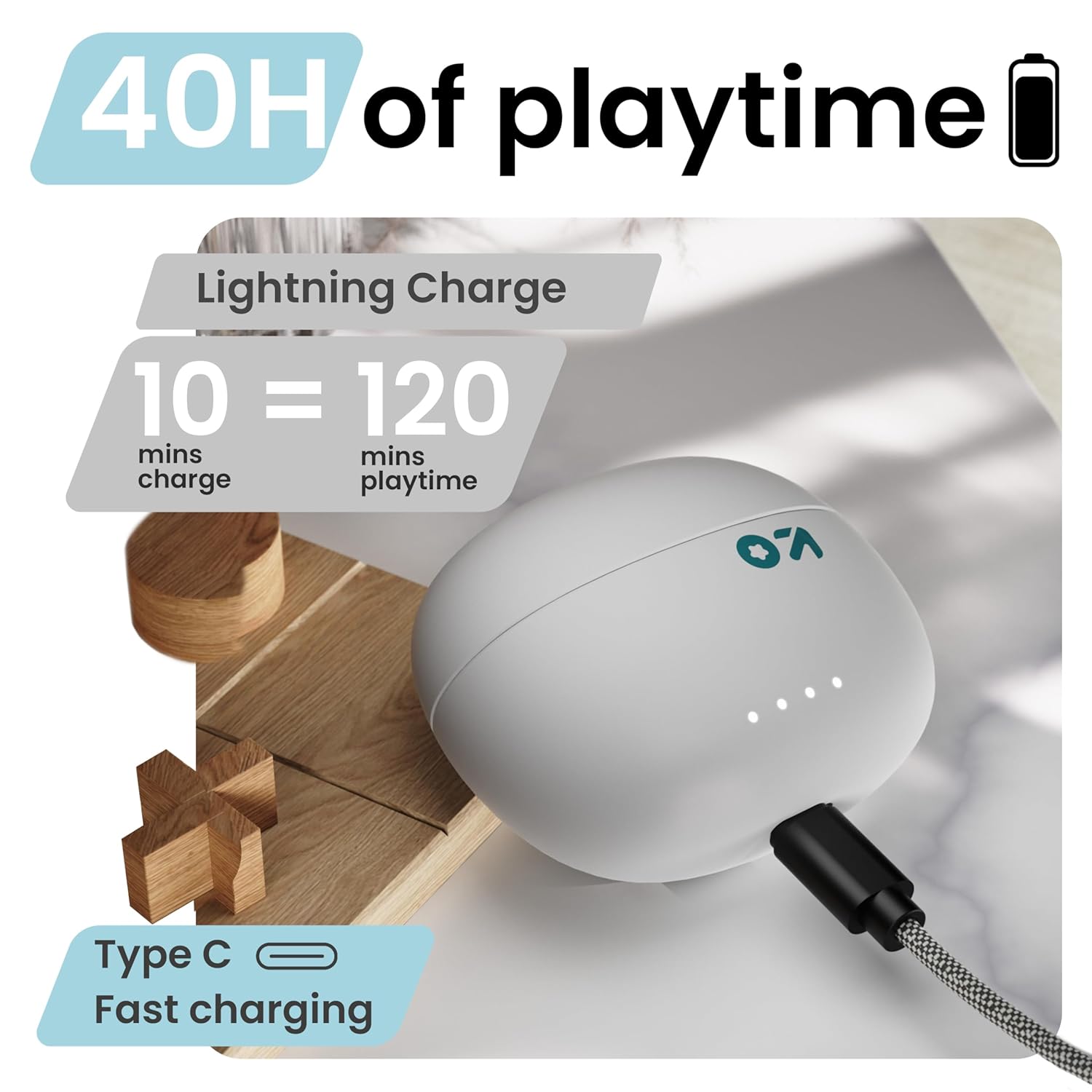 GOBOULT W20 Truly Wireless in Ear Earbuds with 40H Playtime - Image 4